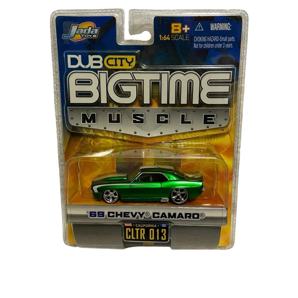 Jada Toys Dub City BigTime Muscle 69 Chevy Camaro 1:64 Metallic Green Nostalgia